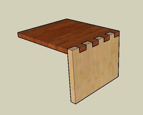 Finger-Joint Wood Box